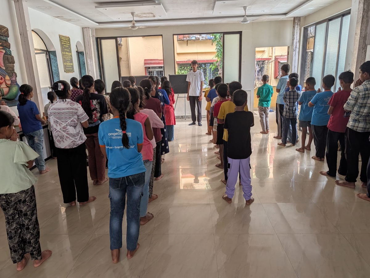Students at an AngelXpress Foundation learning centre