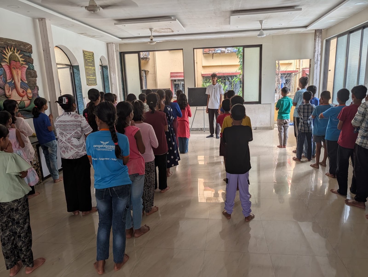 Students at an AngelXpress Foundation learning centre