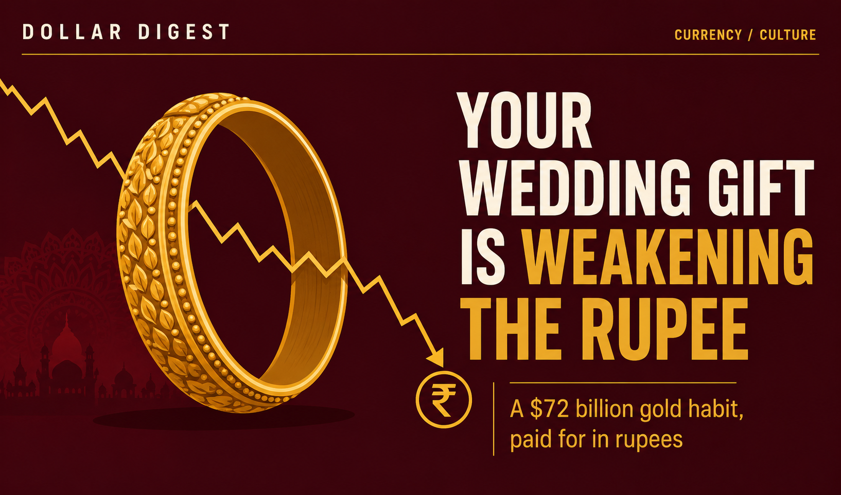 Your Wedding Gift Is Weakening the Rupee